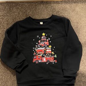 🚒 Boys Fire Truck Christmas Sweater